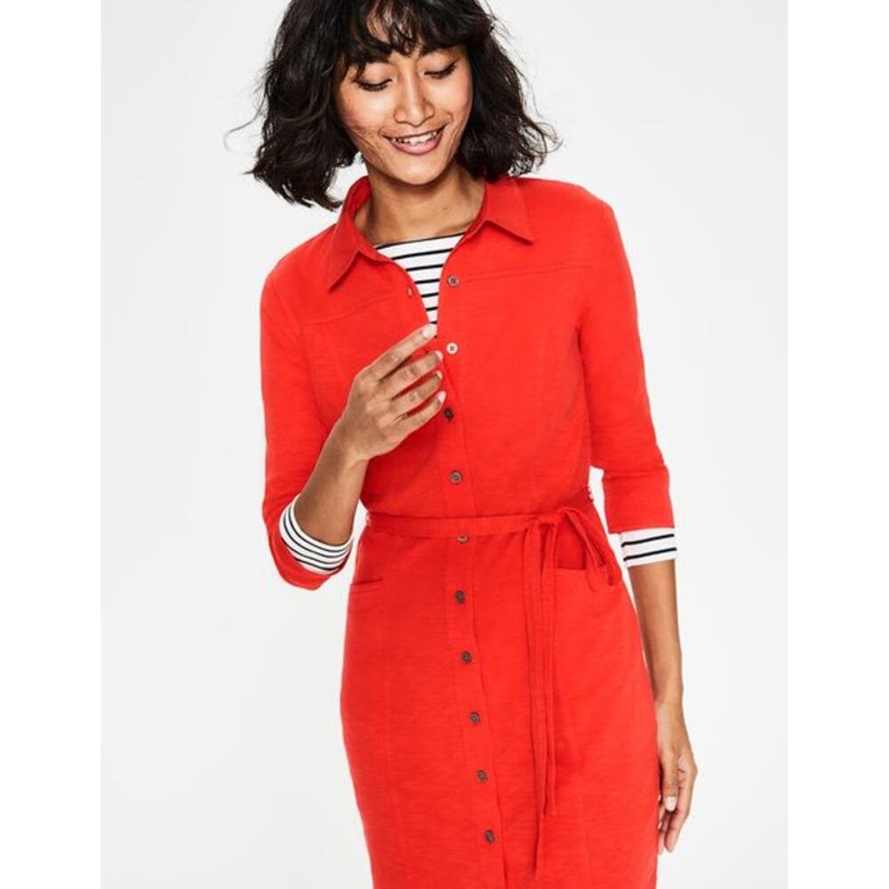 Boden Red Midi Dress